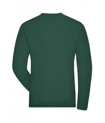 Heren Men's BIO Stretch-Longsleeve Work - SOLID -   OCS Blended Donkergroen 8705
