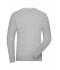 Men Men's BIO Stretch-Longsleeve Work - SOLID - Grey-heather 8705