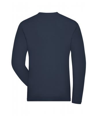 Men Men's Stretch-Longsleeve Work - SOLID -   OCS Standard Navy 8705