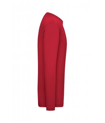 Men Men's Stretch-Longsleeve Work - SOLID -   OCS Standard Red 8705