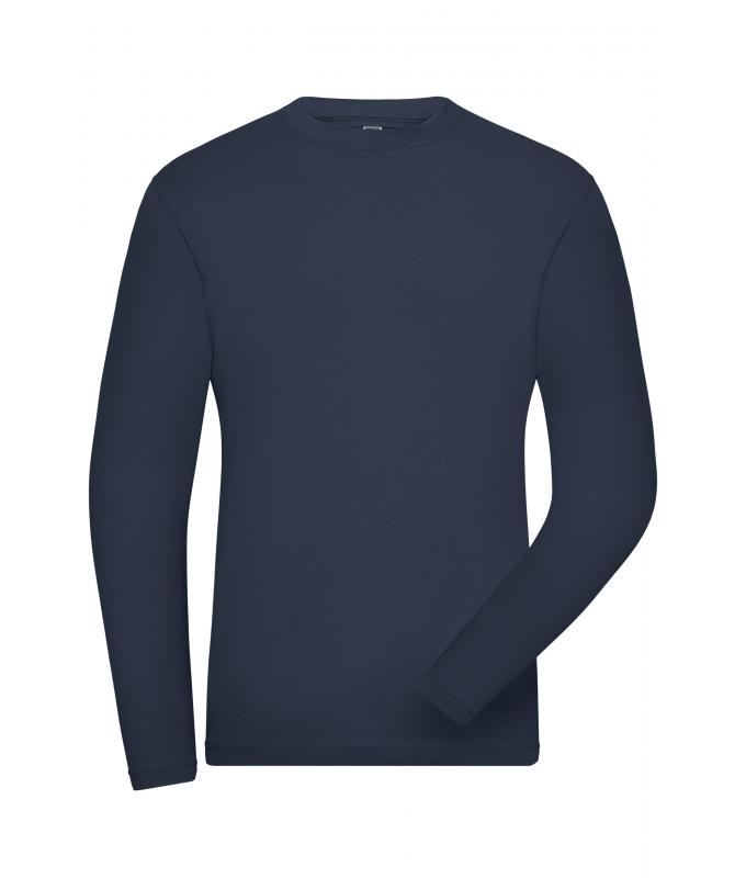 Men Men's Stretch-Longsleeve Work - SOLID - OCS Standard Navy 8705