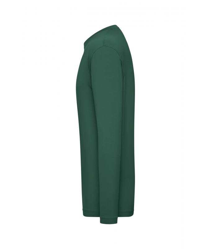 Men Men's Stretch-Longsleeve Work - SOLID - OCS Standard Dark-green 8705