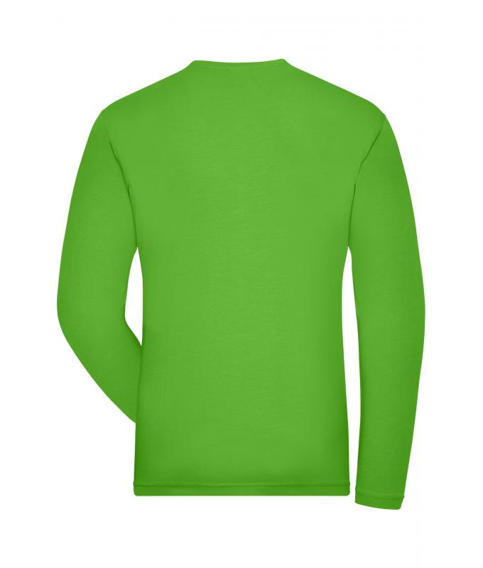 Men Men's Stretch-Longsleeve Work - SOLID - OCS Standard Lime-green 8705