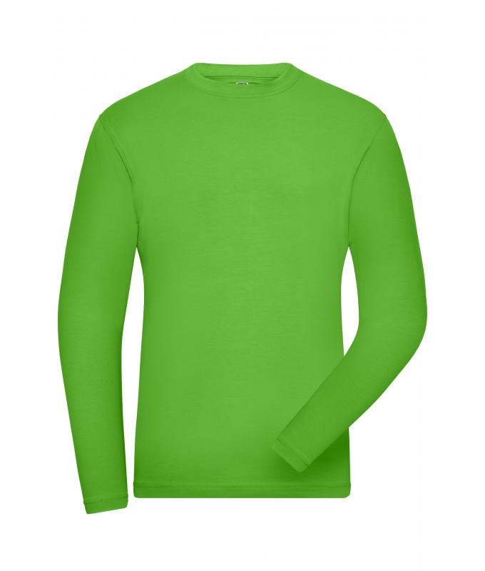 Men Men's Stretch-Longsleeve Work - SOLID - OCS Standard Lime-green 8705
