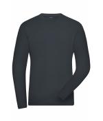 Men Men's Stretch-Longsleeve Work - SOLID - OCS Standard Carbon 8705