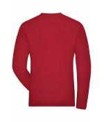 Heren Men's Stretch-Longsleeve Work - SOLID - OCS Standard Rood 8705