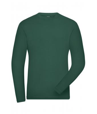 Homme T-shirt de travail manches longues Stretch homme - SOLID -   OCS Standard Vert-foncé 8705