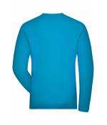 Homme T-shirt de travail manches longues Stretch homme - SOLID - OCS Standard Turquoise 8705