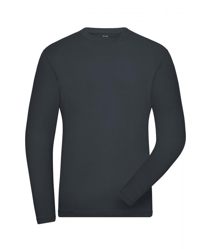 Homme T-shirt de travail manches longues Stretch homme - SOLID - OCS Standard Carbone 8705