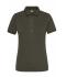 Dames Ladies' BIO Stretch-Polo Work - SOLID -   OCS Blended Olijf 8704