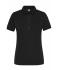 Damen Ladies' ORGANIC Stretch-Polo Work - SOLID -   OCS Blended Black 8704