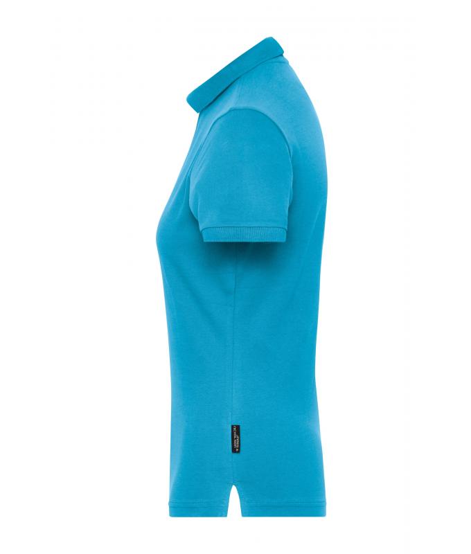 Damen Ladies' Stretch-Polo Work - SOLID - OCS Blended Turquoise 8704