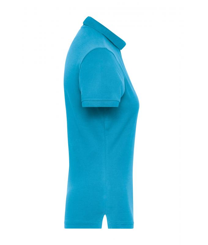 Dames Ladies' Stretch-Polo Work - SOLID - OCS Blended Turquoise 8704