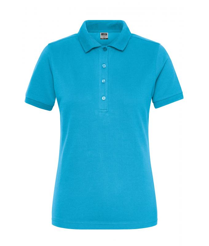 Ladies Ladies' Stretch-Polo Work - SOLID - OCS Blended Turquoise 8704