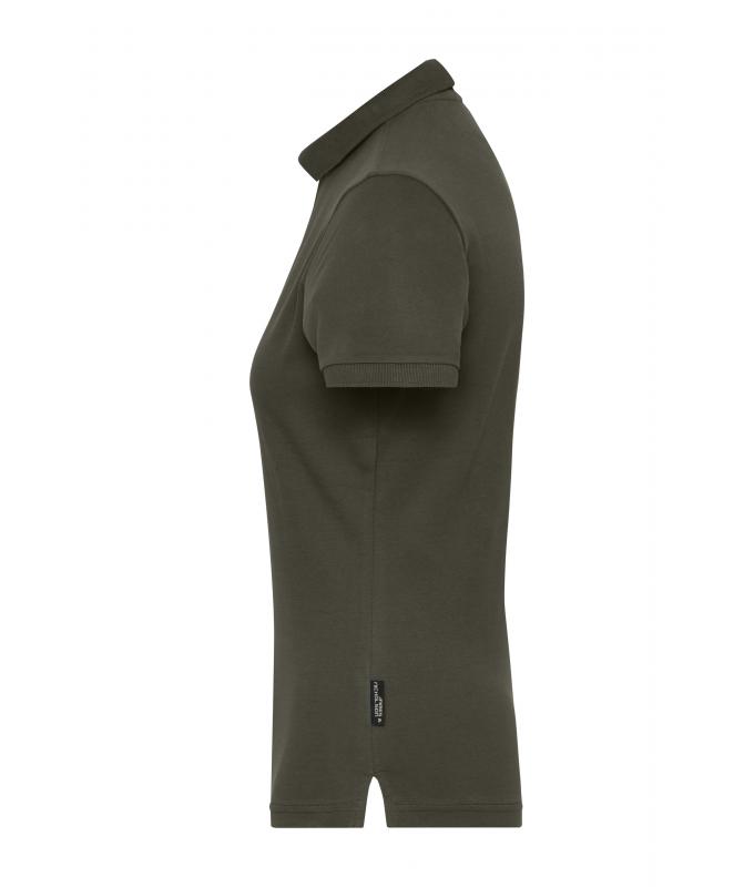 Dames Ladies' Stretch-Polo Work - SOLID - OCS Blended Olijf 8704