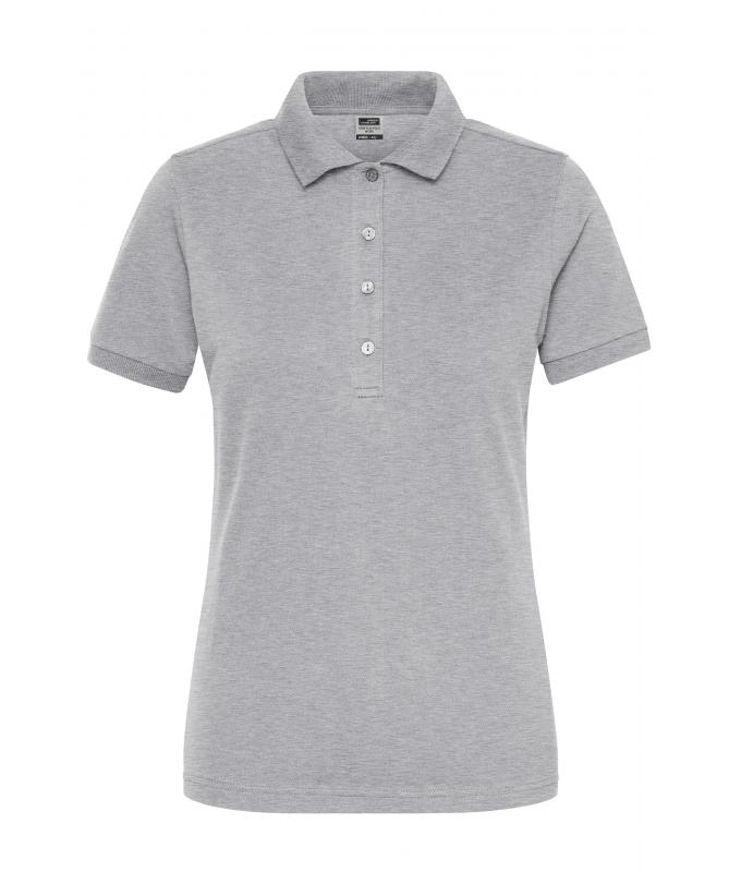 Damen Ladies' Stretch-Polo Work - SOLID - OCS Blended Grey-heather 8704