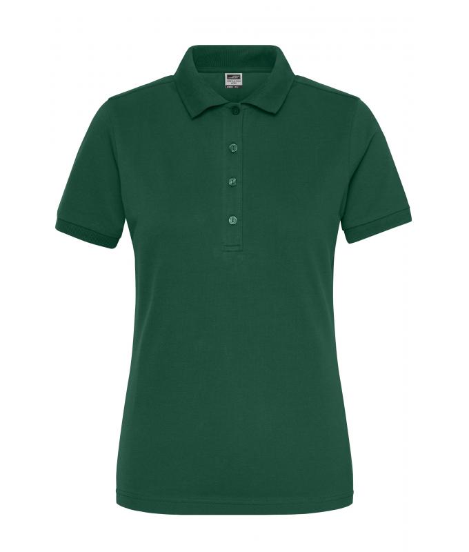 Dames Ladies' Stretch-Polo Work - SOLID - OCS Blended Donkergroen 8704