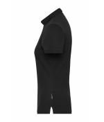 Dames Ladies' Stretch-Polo Work - SOLID - OCS Blended Zwart 8704
