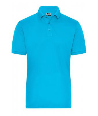 Heren Men's BIO Stretch-Polo Work - SOLID -   OCS Blended Turquoise 8703