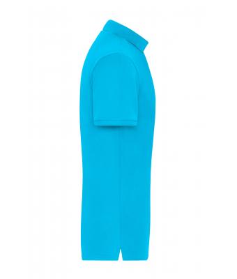 Men Men's BIO Stretch-Polo Work - SOLID -   OCS Blended Turquoise 8703
