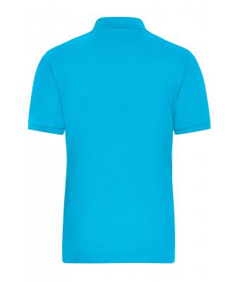 Men Men's BIO Stretch-Polo Work - SOLID -   OCS Blended Turquoise 8703