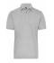 Herren Men's ORGANIC Stretch-Polo Work - SOLID -   OCS Blended Grey-heather 8703
