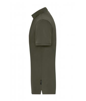 Men Men's Stretch-Polo Work - SOLID -   OCS Blended Olive 8703