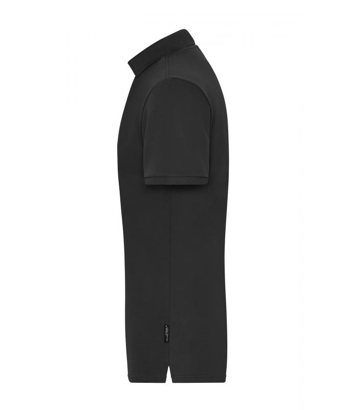 Men Men's Stretch-Polo Work - SOLID - OCS Blended Black 8703