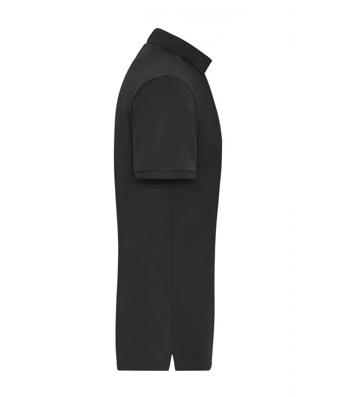Men Men's Stretch-Polo Work - SOLID - OCS Blended Black 8703