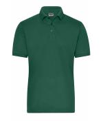 Men Men's Stretch-Polo Work - SOLID - OCS Blended Dark-green 8703