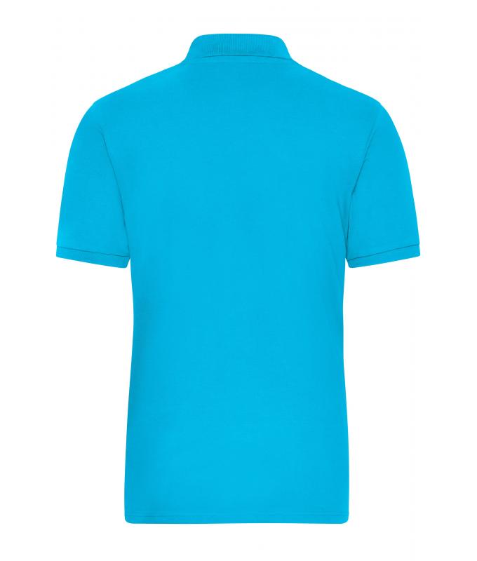 Men Men's Stretch-Polo Work - SOLID - OCS Blended Turquoise 8703