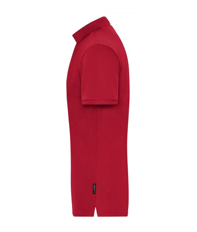 Men Men's Stretch-Polo Work - SOLID - OCS Blended Red 8703