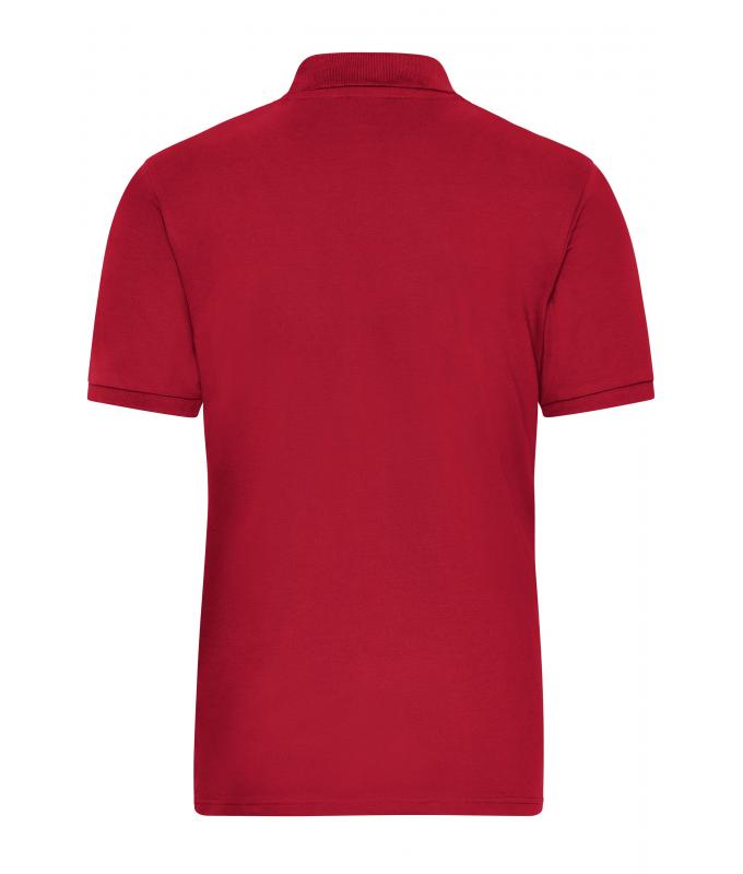Heren Men's Stretch-Polo Work - SOLID - OCS Blended Rood 8703