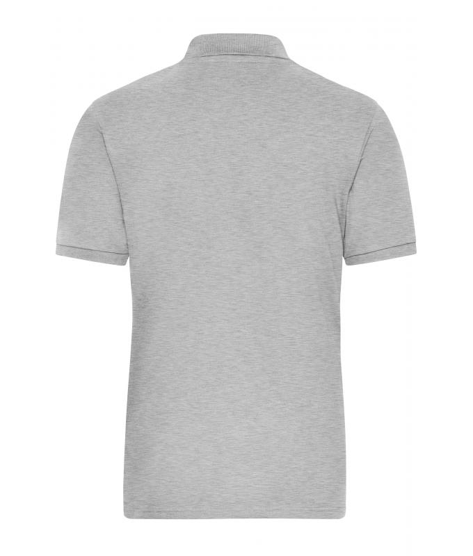 Homme Polo de travail Stretch homme - SOLID - OCS Blended Gris-chiné 8703