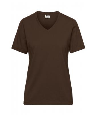 Ladies Ladies' BIO Workwear T-Shirt Brown 8731