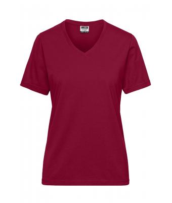 Damen Ladies' BIO Workwear T-Shirt Wine 8731