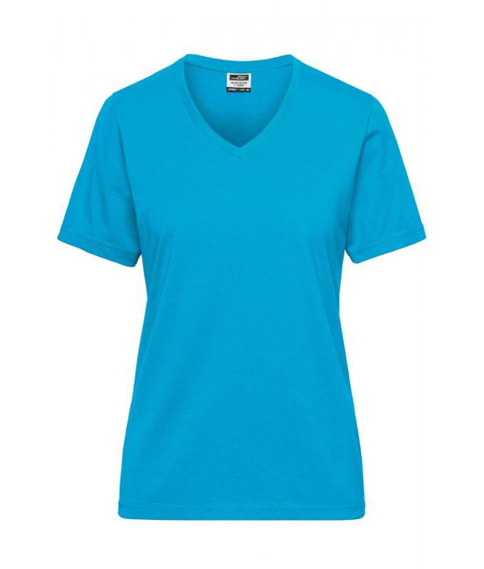 Dames Ladies' Workwear T-Shirt OCS Blended Turquoise 8731