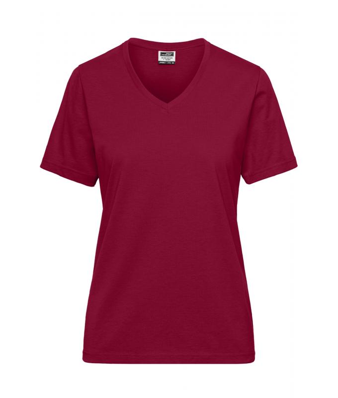 Dames Ladies' Workwear T-Shirt OCS Blended Wijnrood 8731
