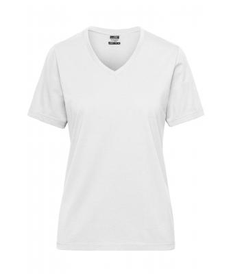 Femme T-shirt de travail BIO femmes - SOLID -   OCS Blended Blanc 8731