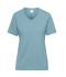 Femme T-shirt de travail BIO femmes - SOLID -   OCS Blended Bleu-acier 8731