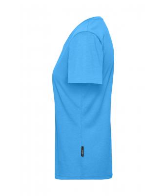 Femme T-shirt de travail BIO femmes - SOLID -   OCS Blended Aqua 8731