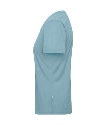 Femme T-shirt de travail BIO femmes - SOLID -   OCS Blended Bleu-acier 8731