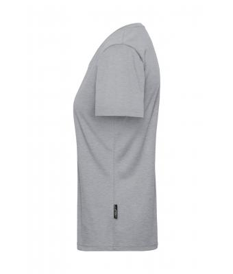 Femme T-shirt de travail BIO femmes - SOLID -   OCS Blended Gris-chiné 8731