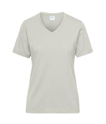 Femme T-shirt de travail BIO femmes - SOLID -   OCS Blended Ciment 8731