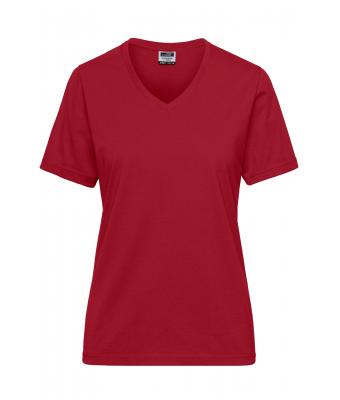 Femme T-shirt de travail BIO femmes - SOLID -   OCS Blended Rouge 8731