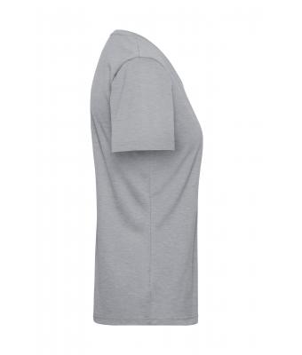 Femme T-shirt de travail femmes - SOLID -   OCS Blended Gris-chiné 8731