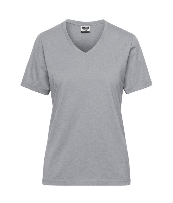 Femme T-shirt de travail femmes OCS Blended Gris-chiné 8731