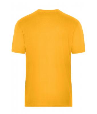 Herren Men's ORGANIC Workwear T-Shirt   OCS Blended Gold-yellow 8732