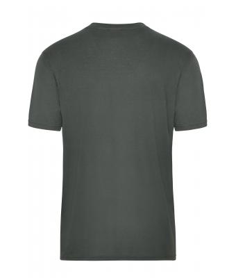 Herren Men's ORGANIC Workwear T-Shirt   OCS Blended Dark-grey 8732