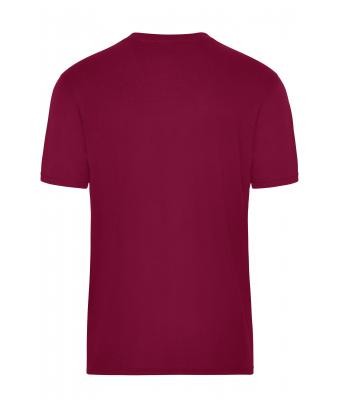 Herren Men's ORGANIC Workwear T-Shirt   OCS Blended Wine 8732